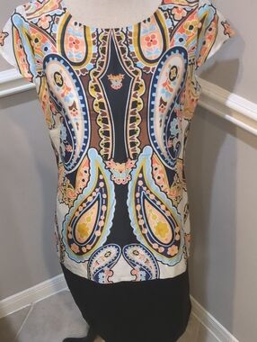 J Taylor Women’s Paisley Dress- Multicolor